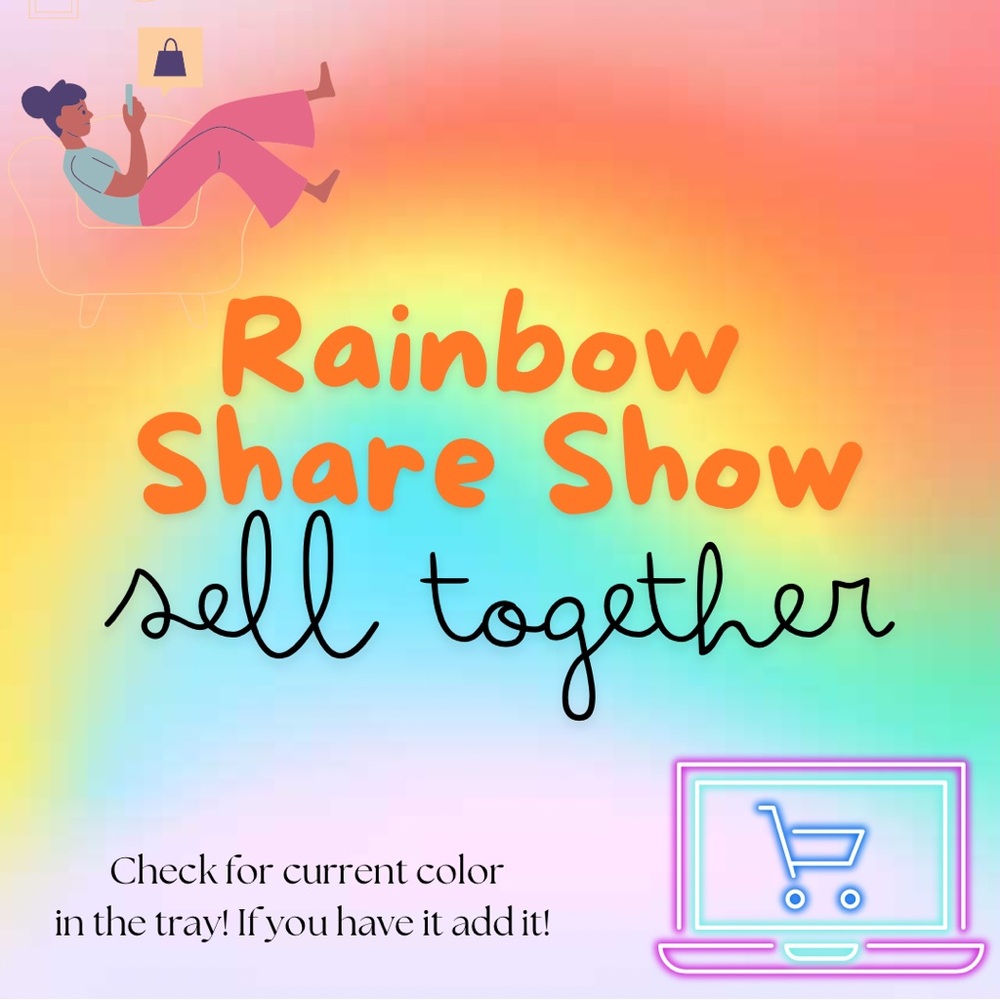 Like to be notified when I go live!! Rainbow share show! Sharing all colors